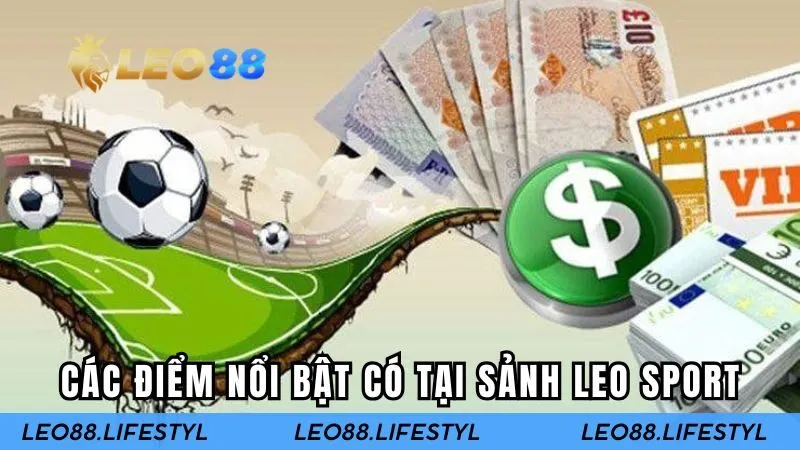 Các điểm nổi bật có tại sảnh LEO SPORT